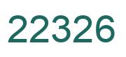 Número 22326 imagen verde
