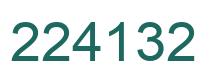 Número 224132 imagen verde