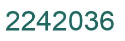 Número 2242036 imagen verde