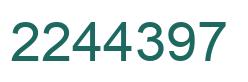 Número 2244397 imagen verde