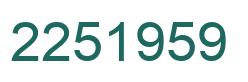 Número 2251959 imagen verde