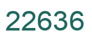 Number 22636 green image
