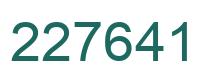 Número 227641 imagen verde