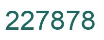 Number 227878 green image