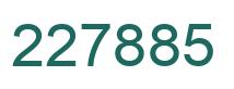Number 227885 green image