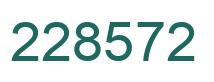 Number 228572 green image