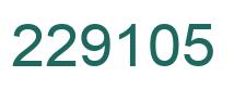 Number 229105 green image