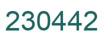 Número 230442 imagen verde