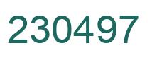 Número 230497 imagen verde