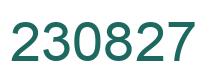 Number 230827 green image
