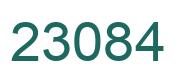 Number 23084 green image