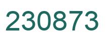 Number 230873 green image