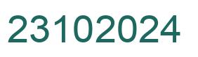 Number 23102024 green image