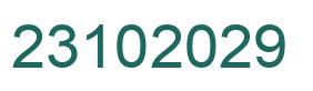 Number 23102029 green image