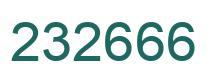 Número 232666 imagen verde
