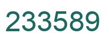 Number 233589 green image