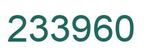 Number 233960 green image