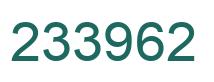 Number 233962 green image