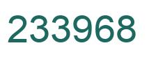 Number 233968 green image