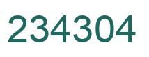 Número 234304 imagen verde