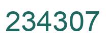 Número 234307 imagen verde