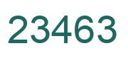 Number 23463 green image