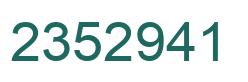 Number 2352941 green image
