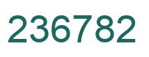 Number 236782 green image