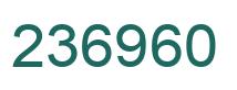 Number 236960 green image