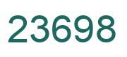Number 23698 green image
