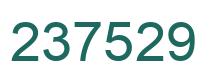 Number 237529 green image