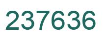 Number 237636 green image