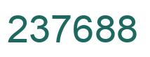 Number 237688 green image