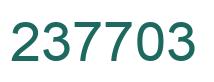 Number 237703 green image