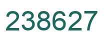 Number 238627 green image