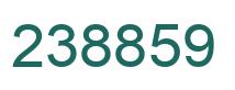 Number 238859 green image