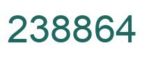 Number 238864 green image