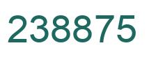 Number 238875 green image