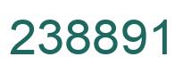 Number 238891 green image