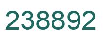 Number 238892 green image