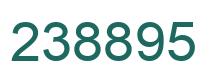 Number 238895 green image