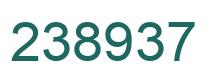 Number 238937 green image