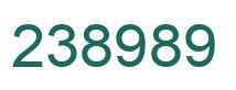 Number 238989 green image
