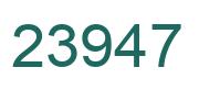 Number 23947 green image