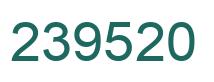 Number 239520 green image