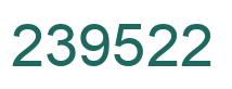 Number 239522 green image