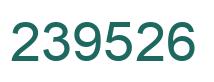Number 239526 green image