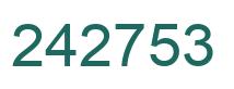Número 242753 imagen verde
