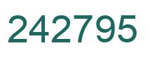 Número 242795 imagen verde