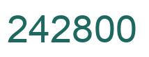 Número 242800 imagen verde